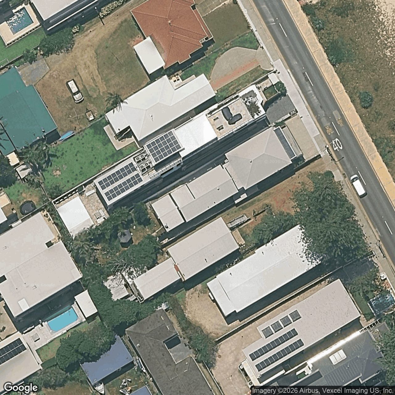 Aerial view of 718 Pacific Parade, Currumbin QLD 4223