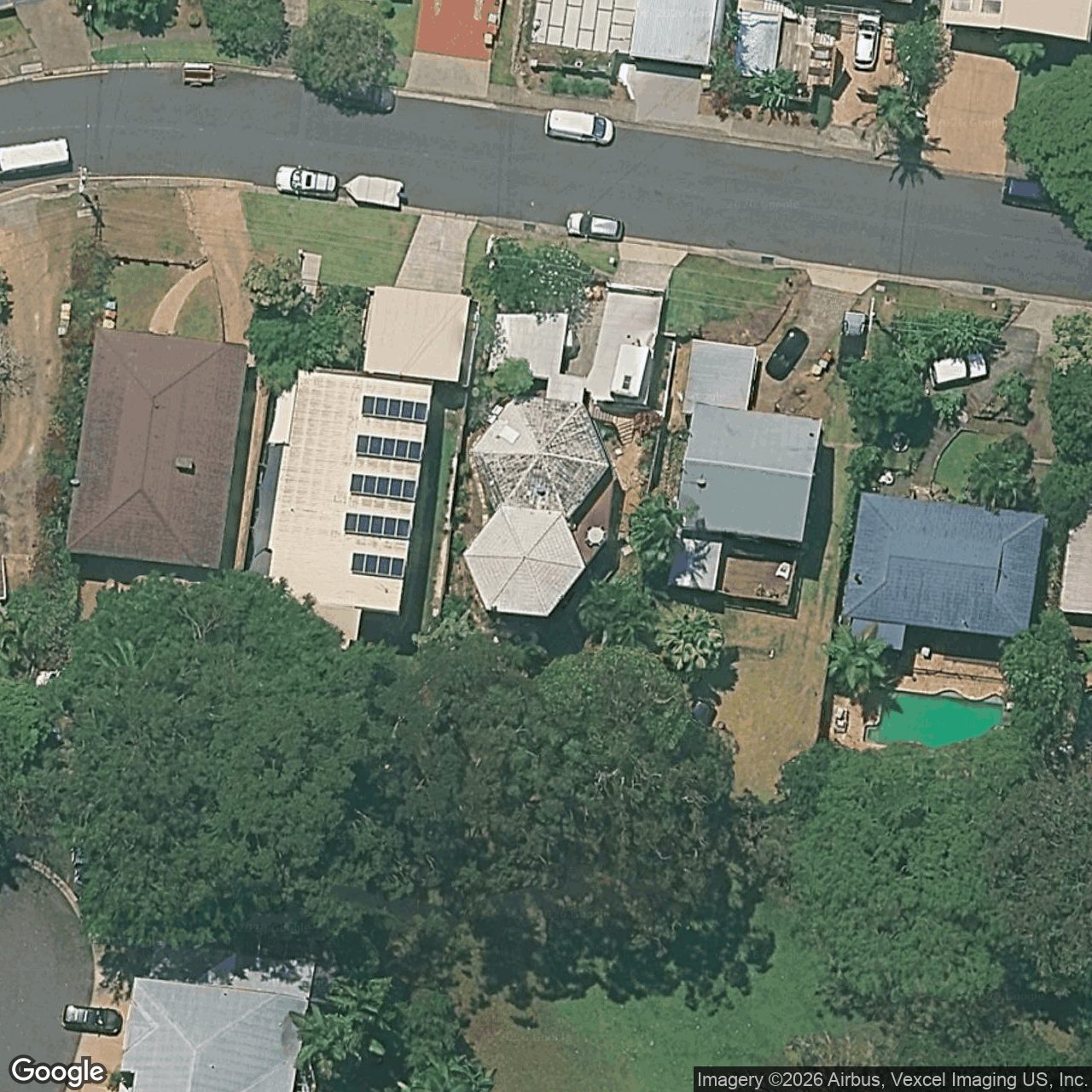 Aerial view of 10 Crest Drive, Currumbin QLD 4223