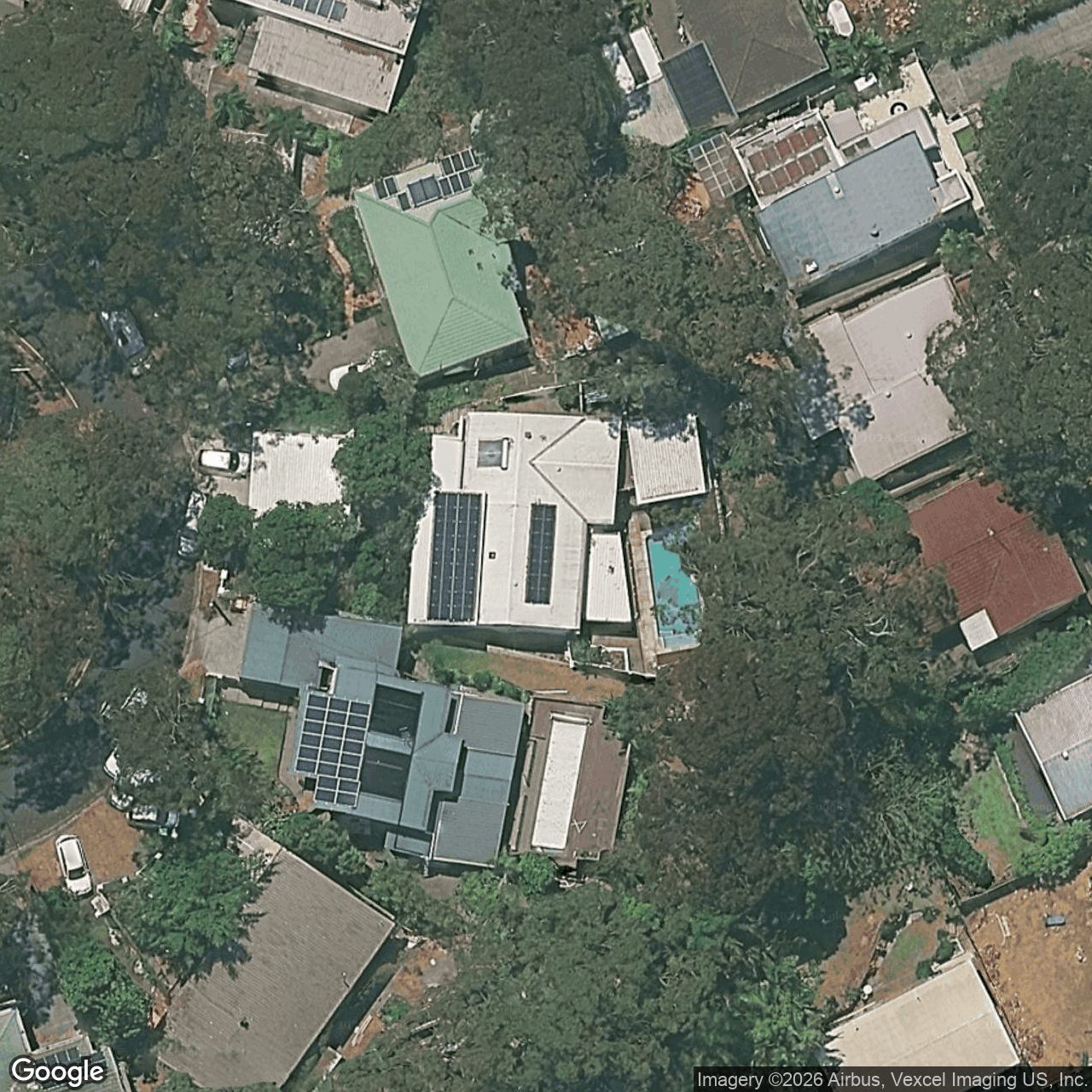 Aerial view of 12 Domain Road, Currumbin QLD 4223