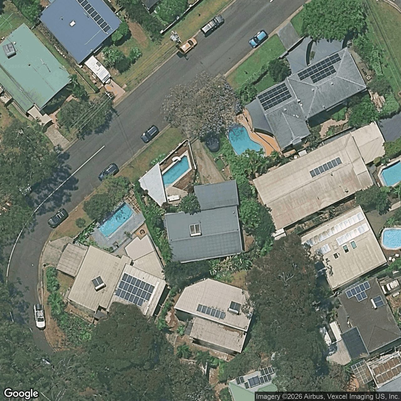 Aerial view of 4 Domain Road, Currumbin QLD 4223