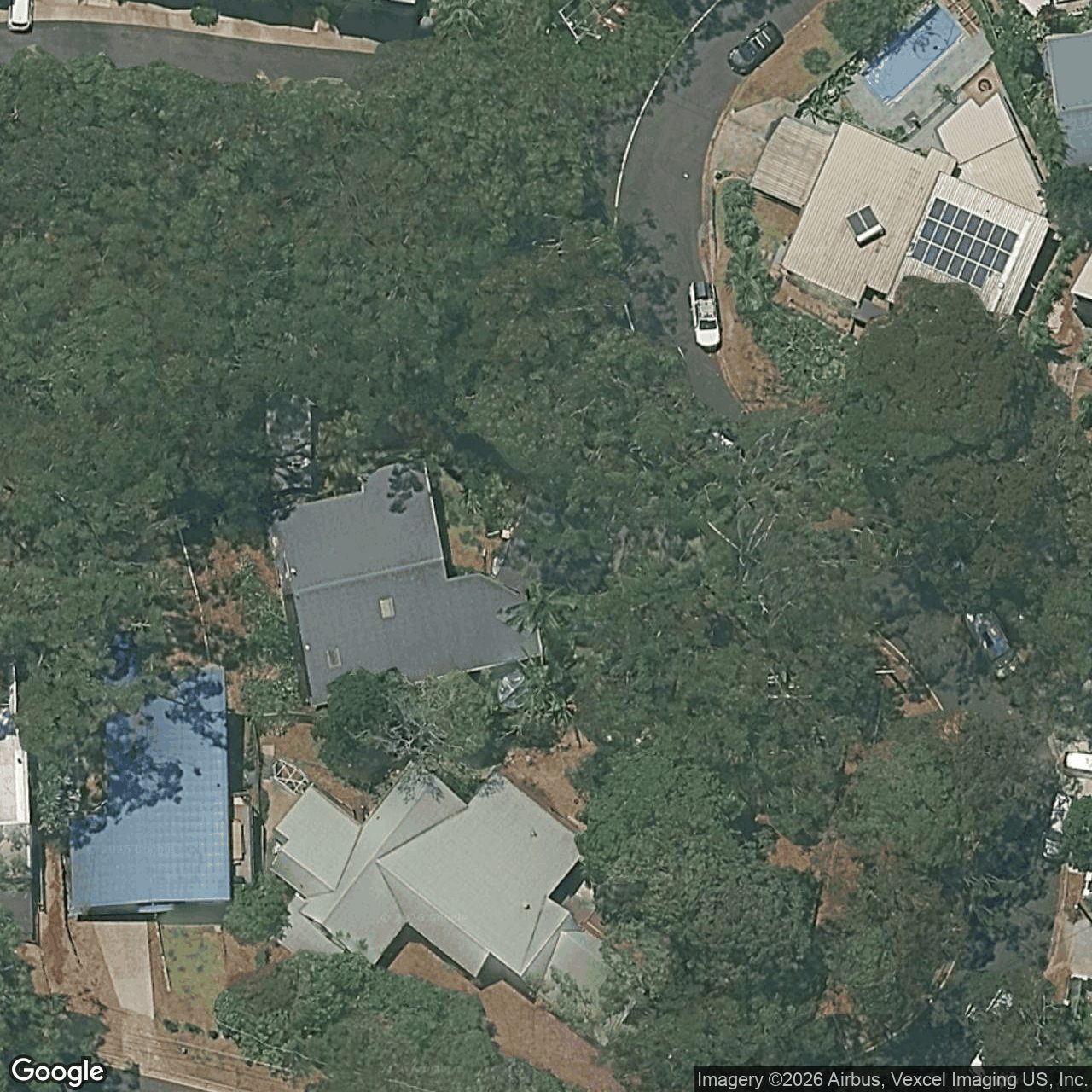 Aerial view of 13 Domain Road, Currumbin QLD 4223