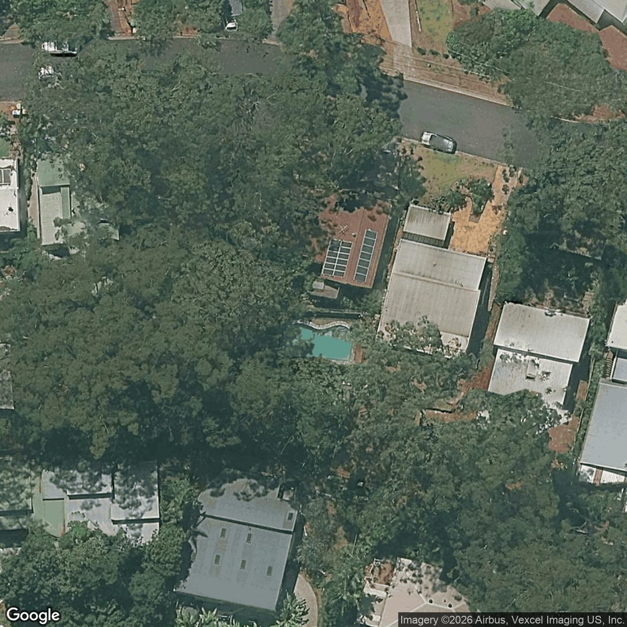 Aerial view of 26 Domain Road, Currumbin QLD 4223