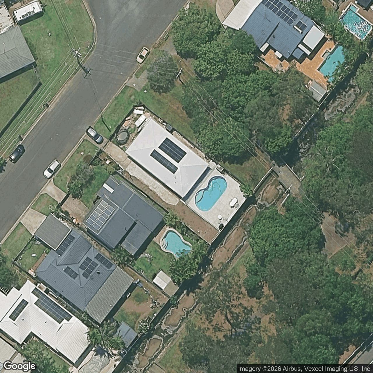 Aerial view of 46 Blamey Drive, Currumbin QLD 4223