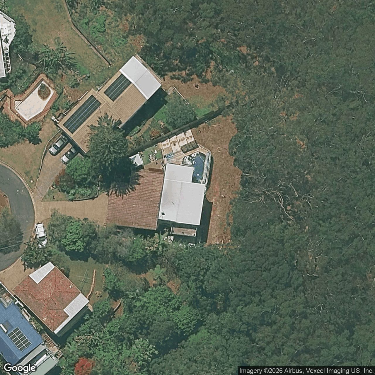 Aerial view of 91 Crest Drive, Currumbin QLD 4223