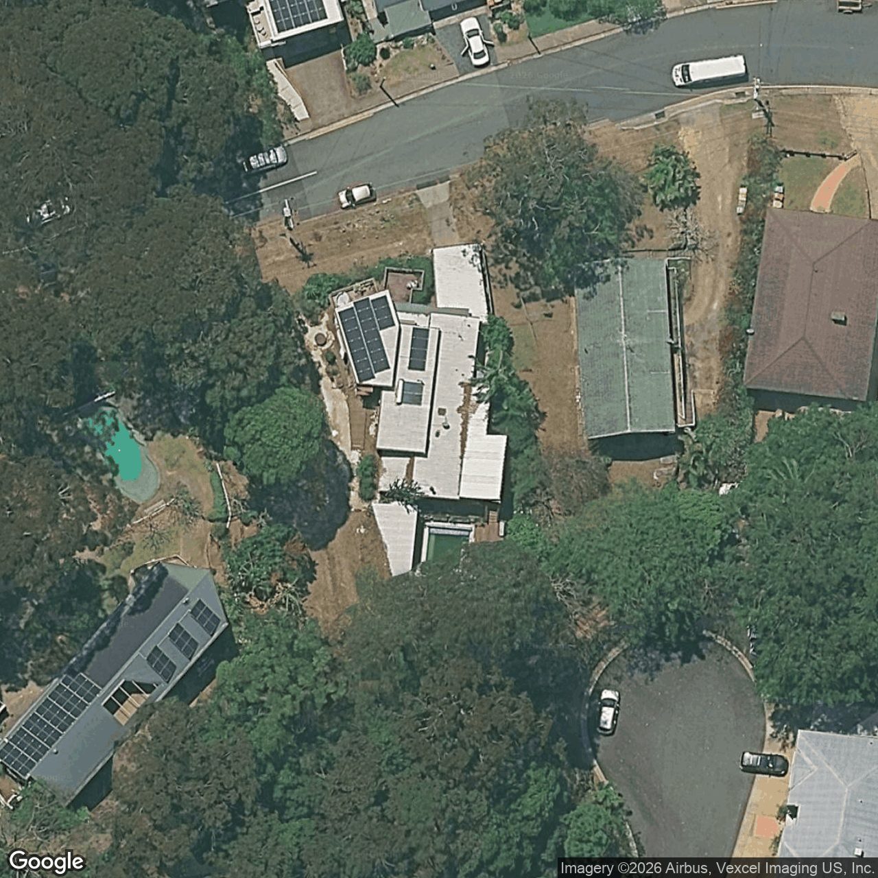 Aerial view of 22 Crest Drive, Currumbin QLD 4223