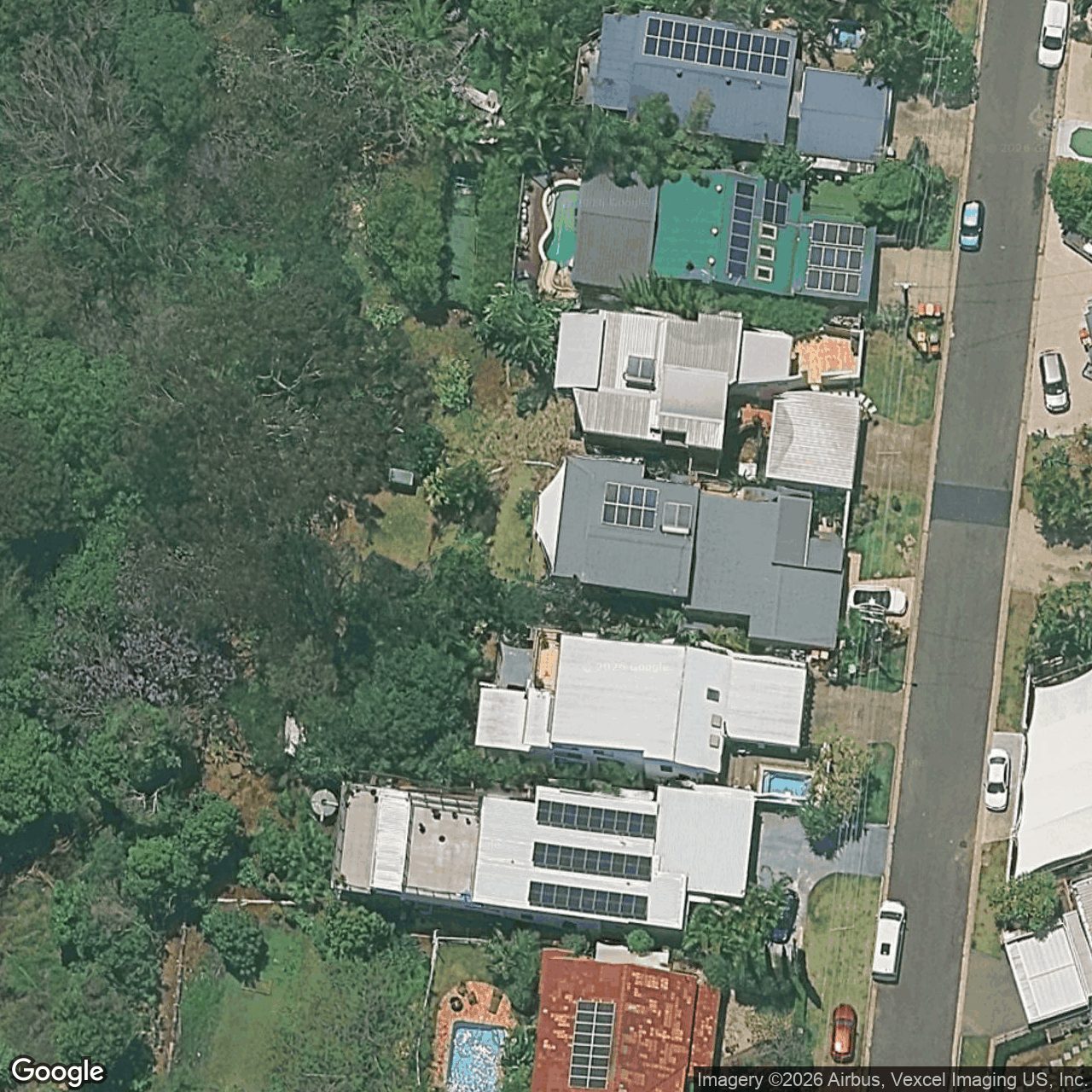 Aerial view of 12 Pall Mall Avenue, Currumbin QLD 4223