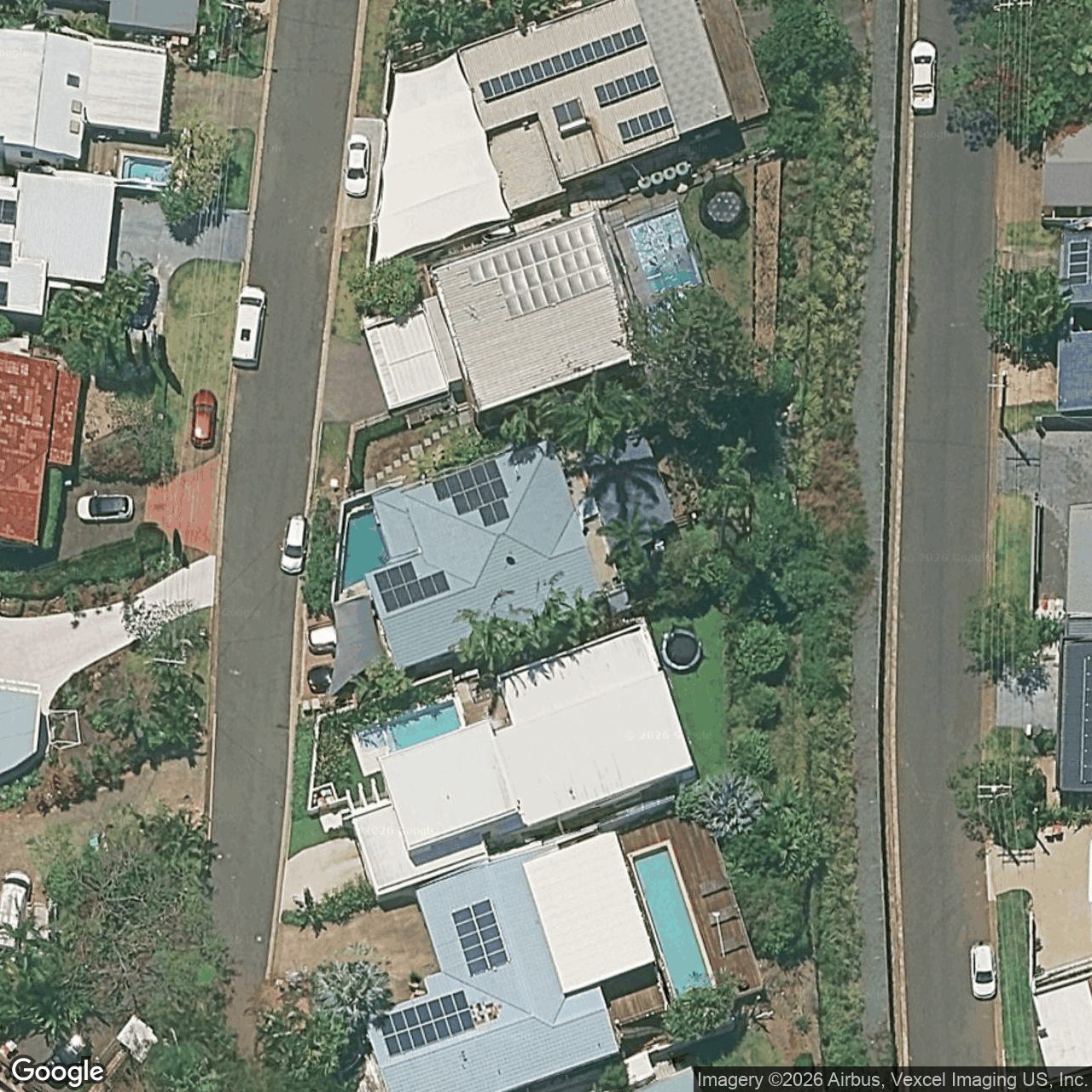 Aerial view of 13 Pall Mall Avenue, Currumbin QLD 4223
