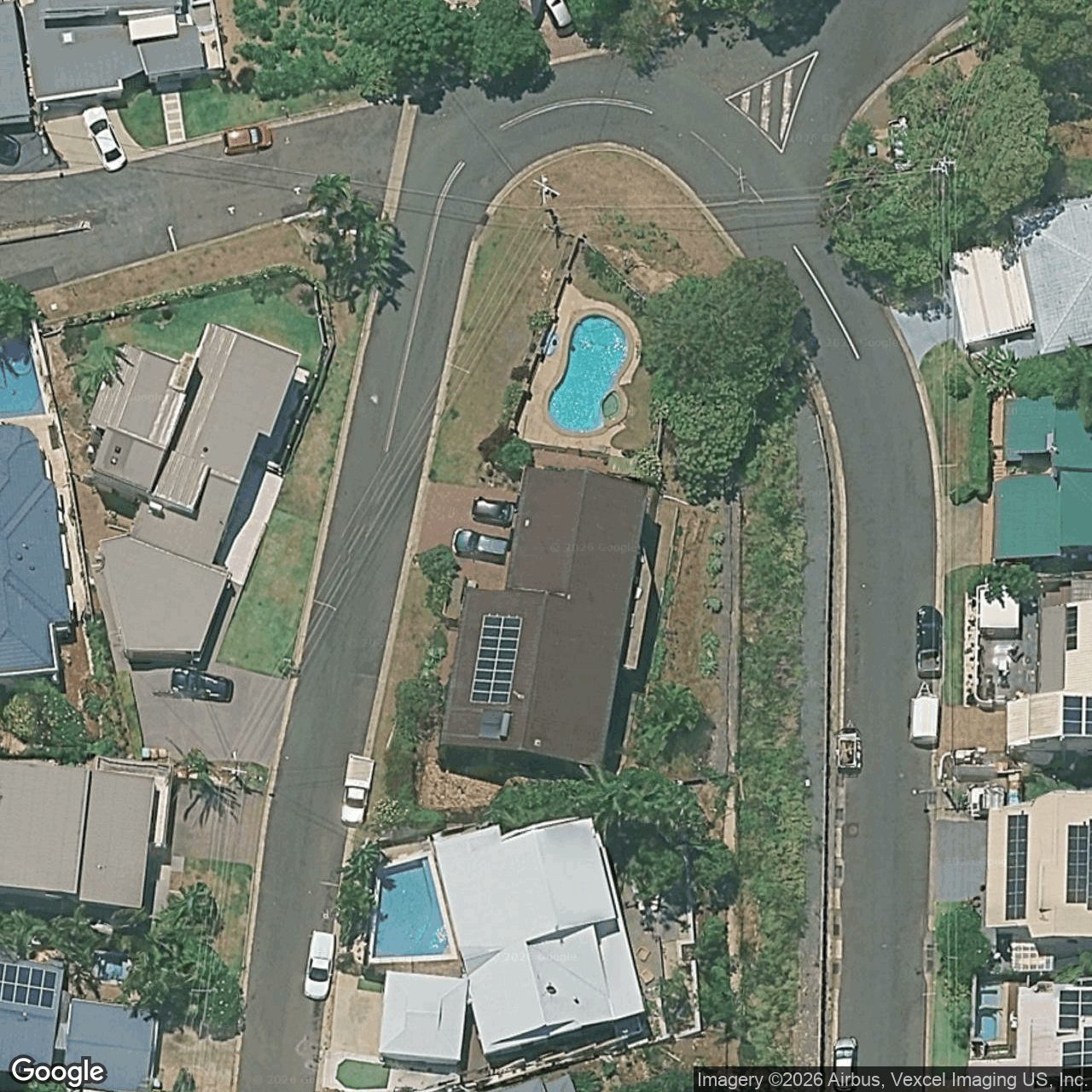 Aerial view of 1 Pall Mall Avenue, Currumbin QLD 4223
