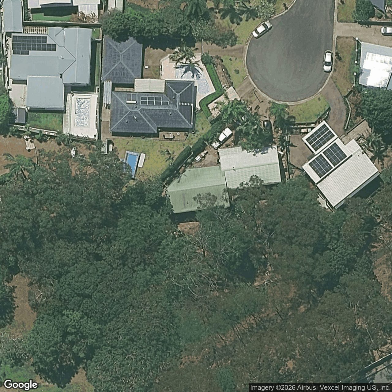 Aerial view of 5 Marma Court, Currumbin QLD 4223