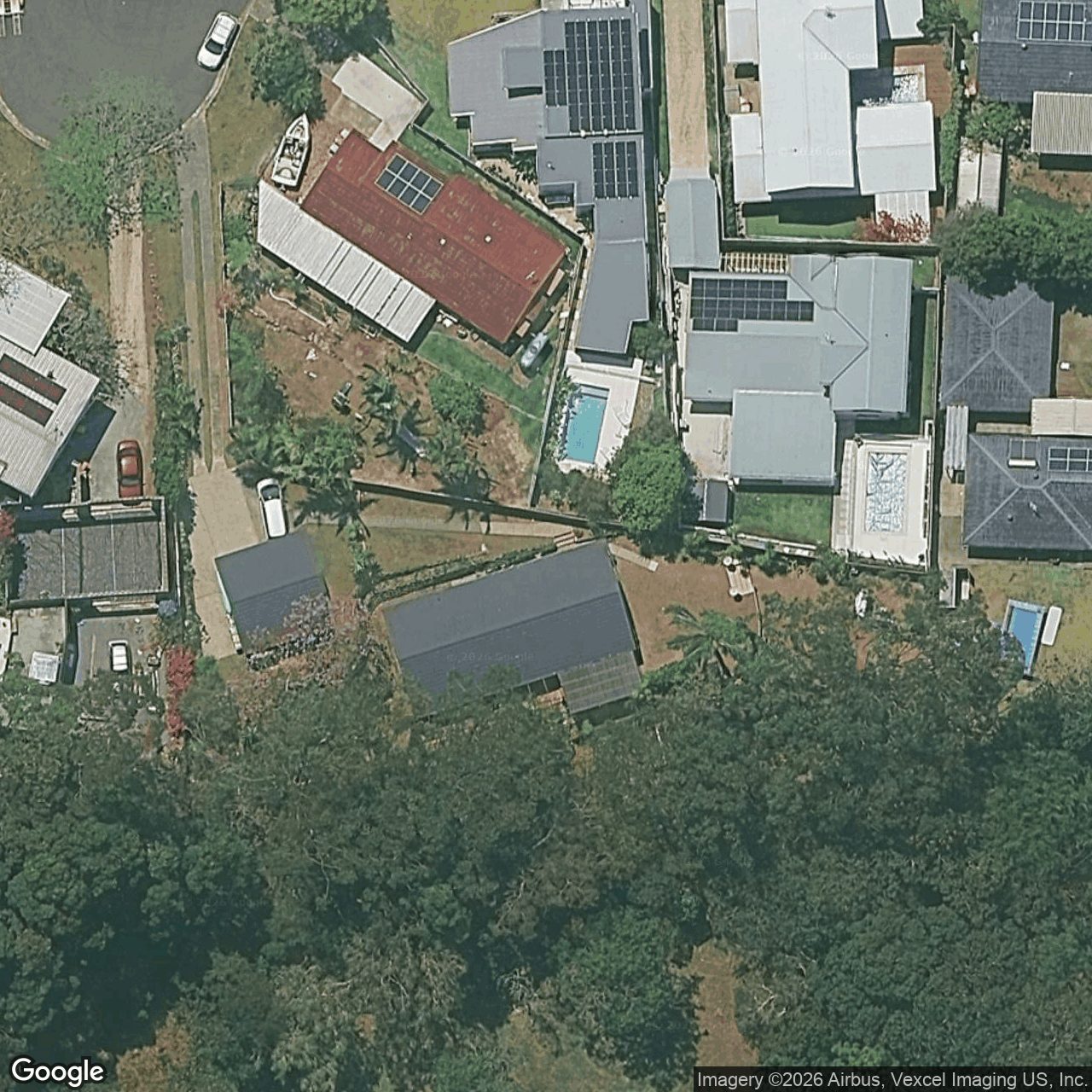 Aerial view of 78 Blamey Drive, Currumbin QLD 4223
