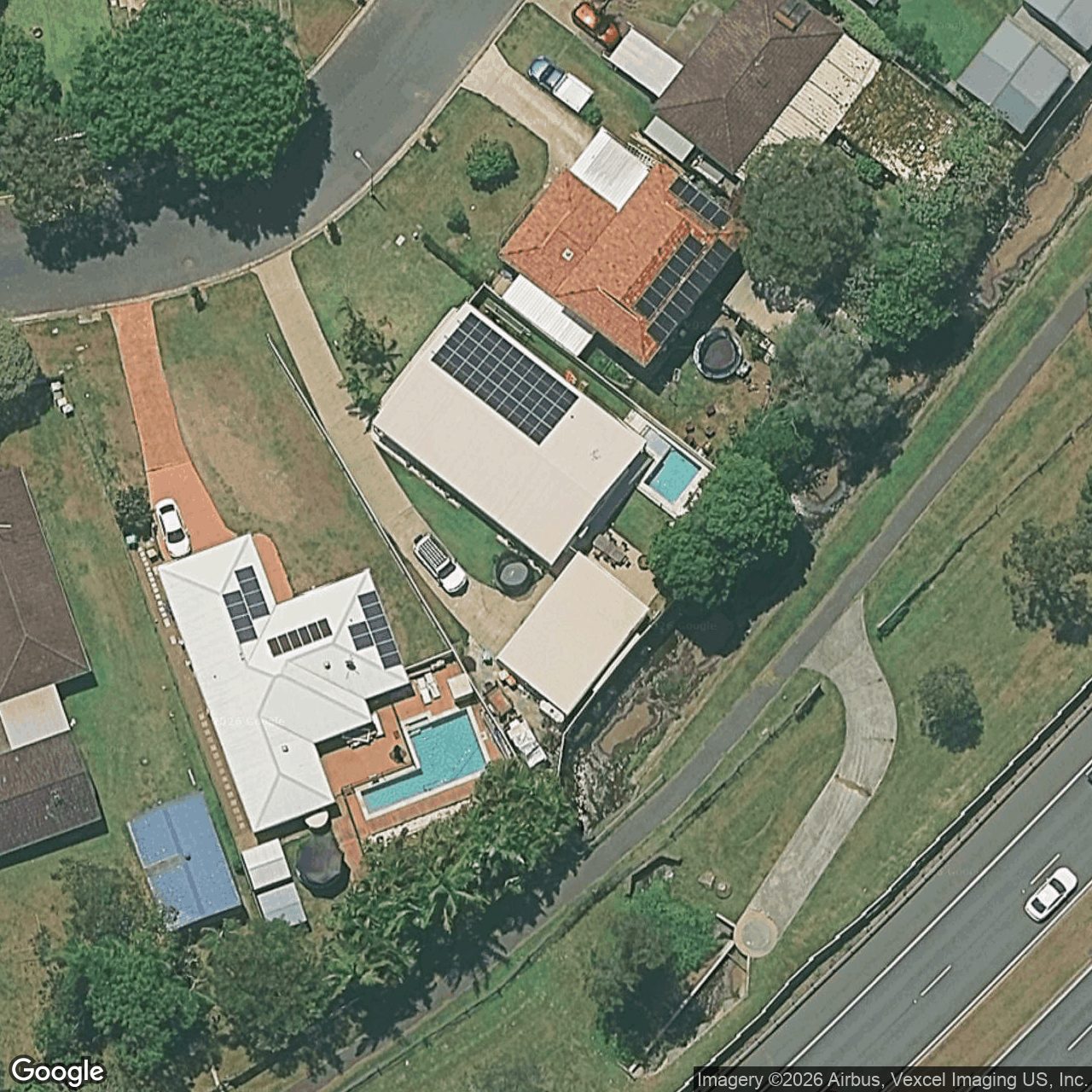 Aerial view of 62 Blamey Drive, Currumbin QLD 4223