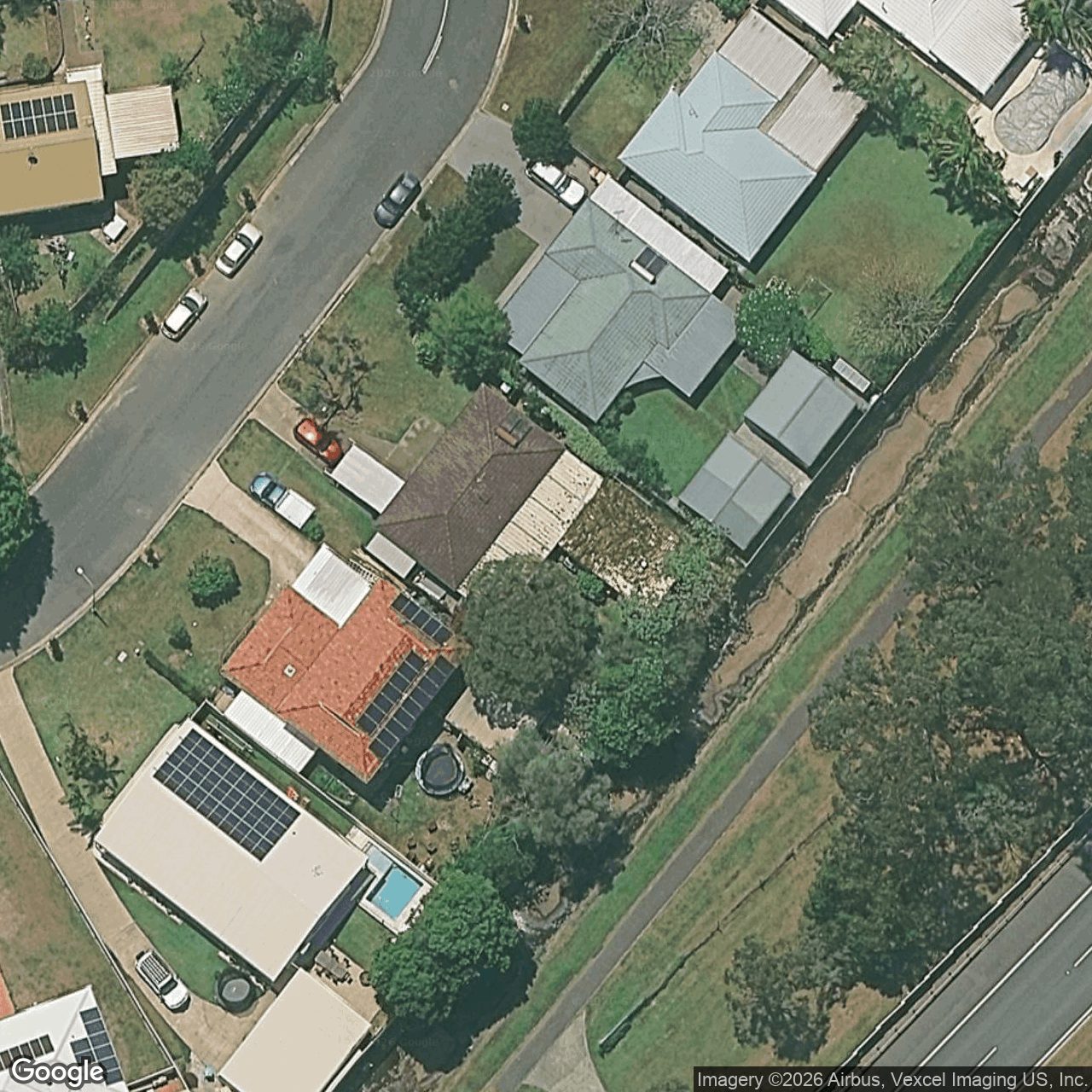 Aerial view of 58 Blamey Drive, Currumbin QLD 4223