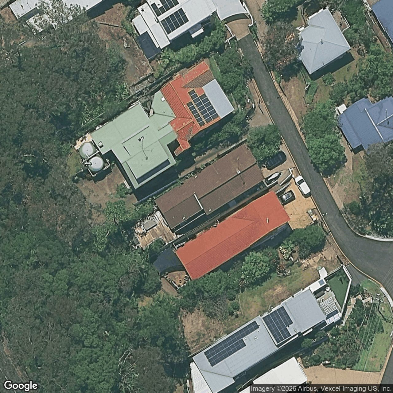 Aerial view of 6 Barker Street, Currumbin QLD 4223
