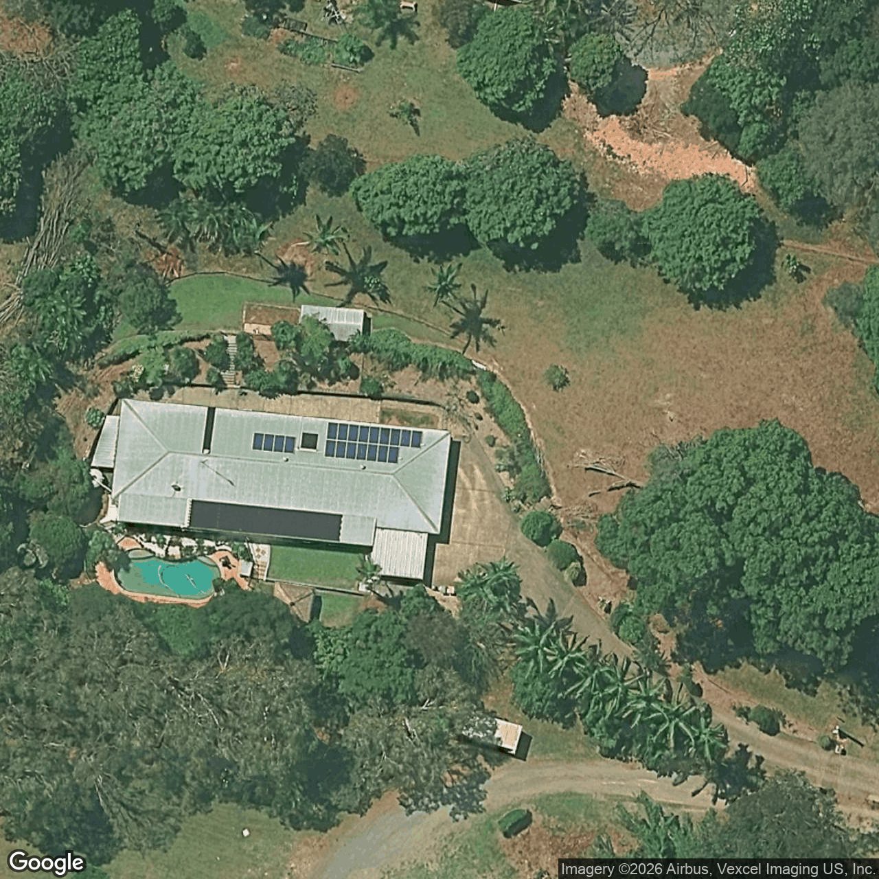 Aerial view of 586 Currumbin Creek Road, Currumbin Valley QLD 4223