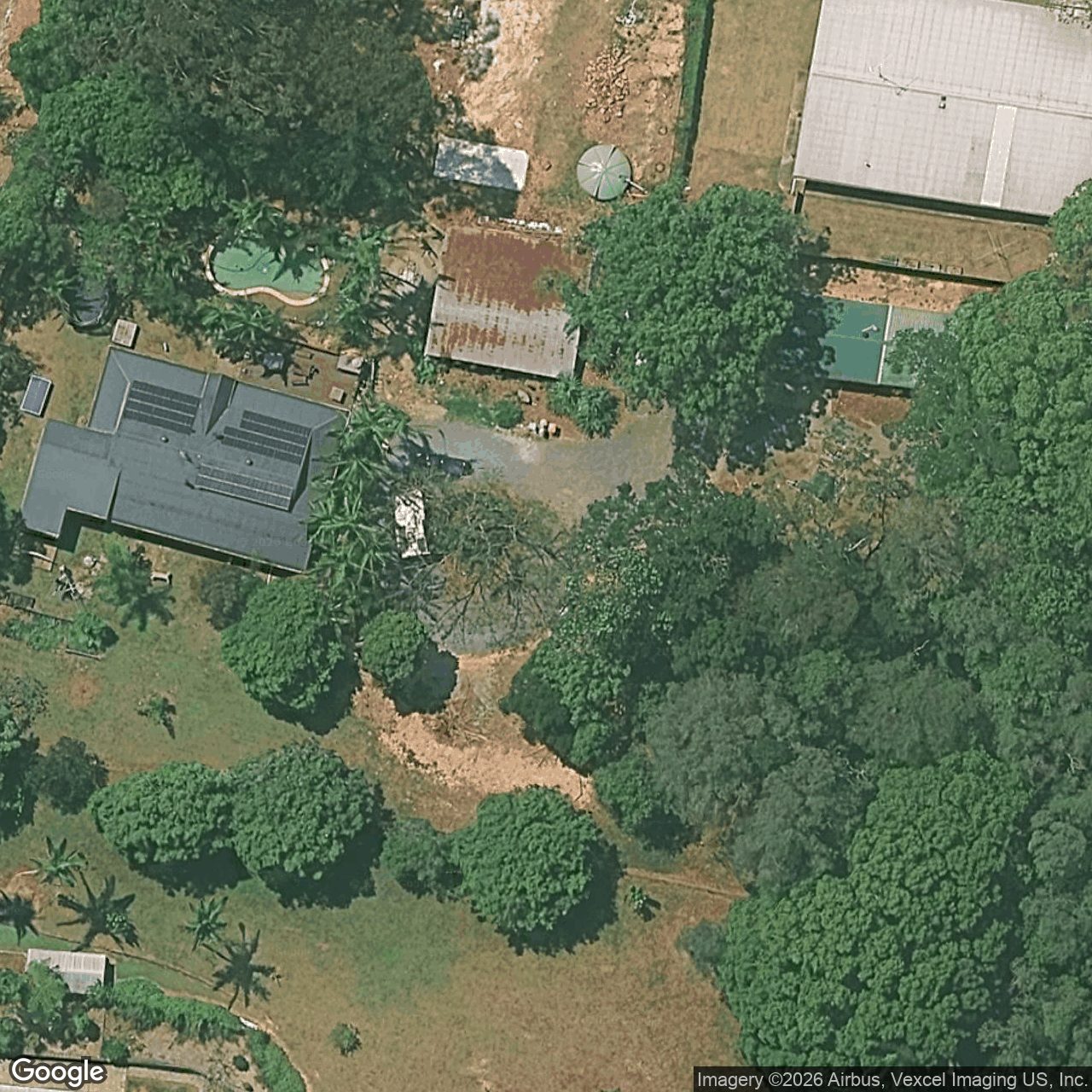 Aerial view of 582 Currumbin Creek Road, Currumbin Valley QLD 4223