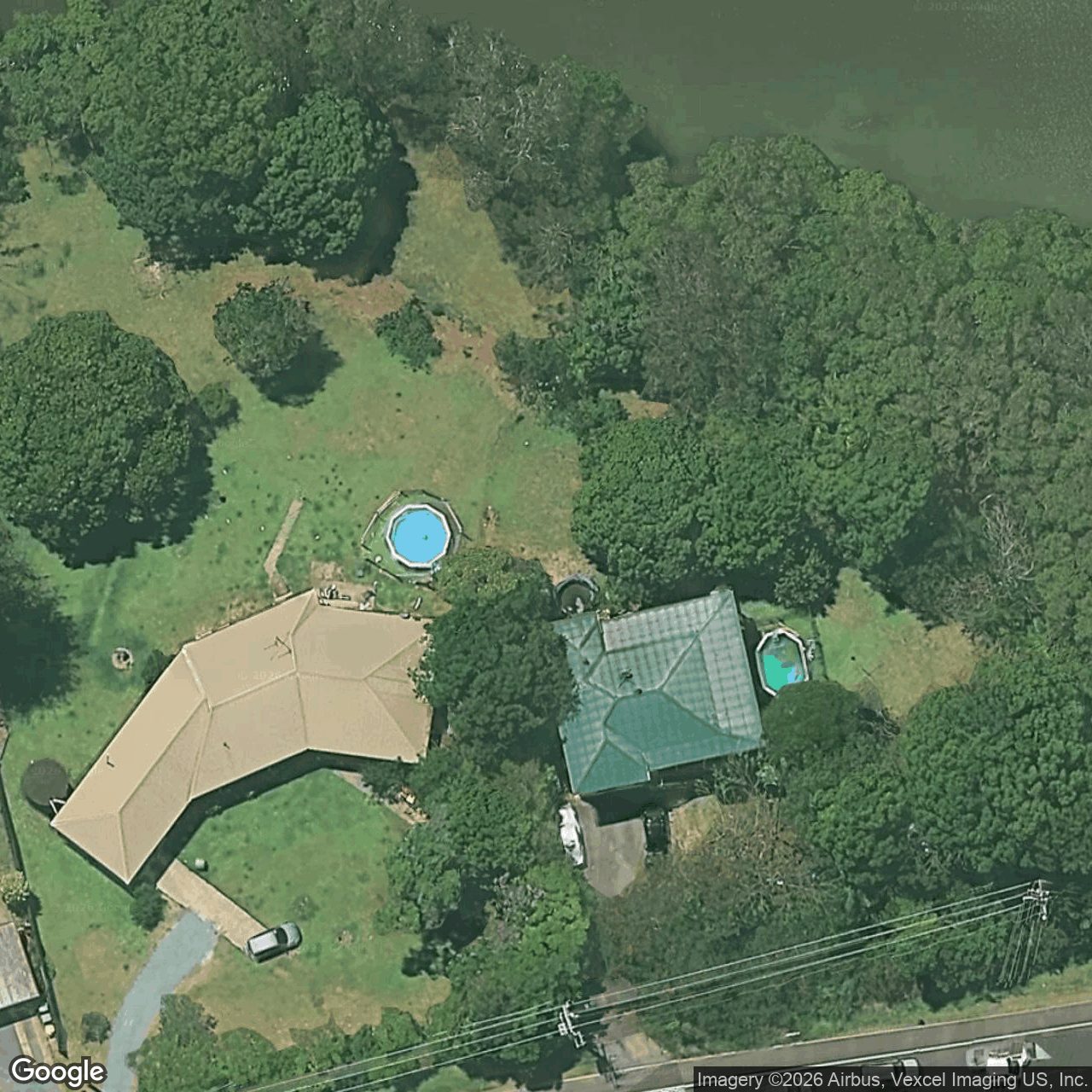 Aerial view of 450 Currumbin Creek Road, Currumbin Valley QLD 4223