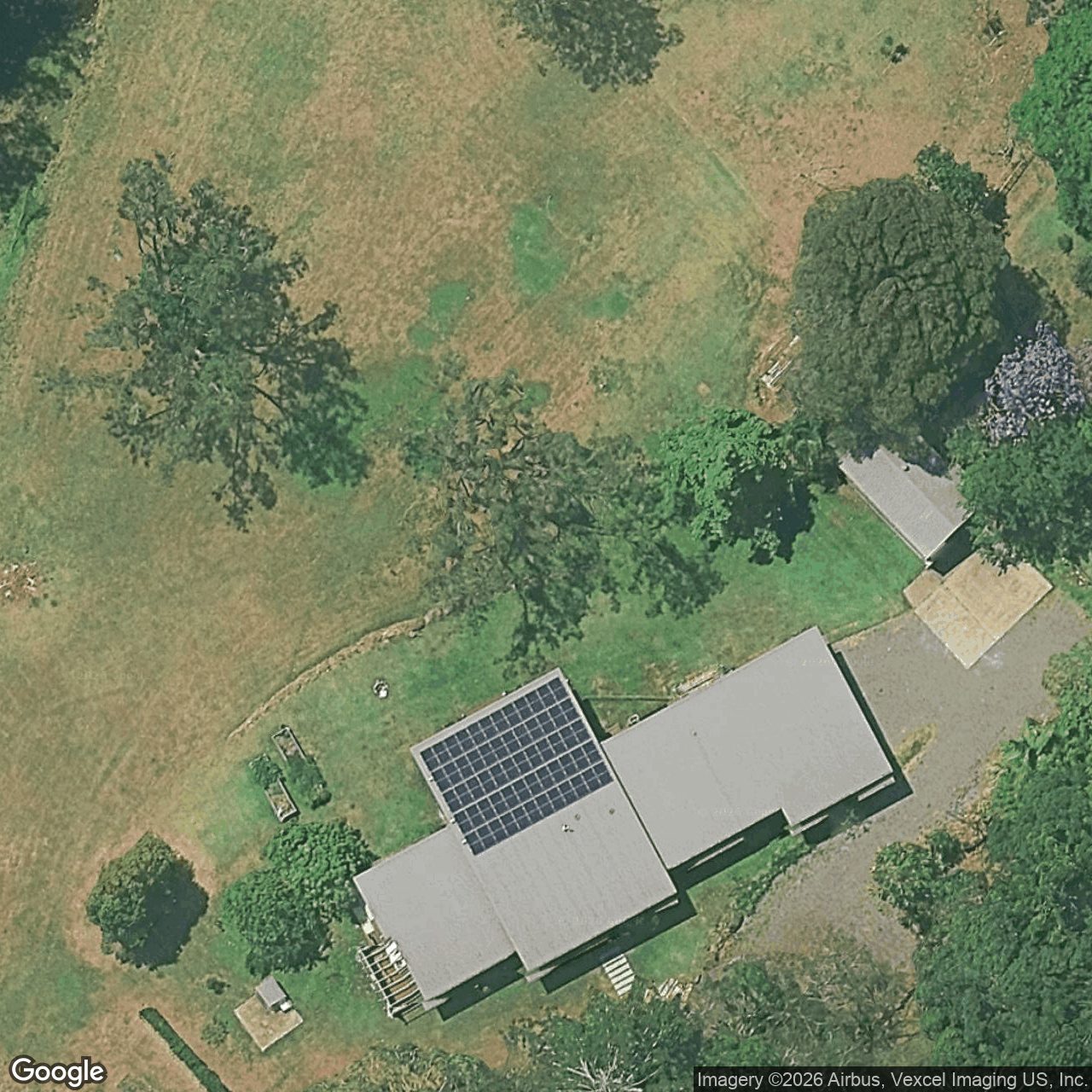 Aerial view of 736 Currumbin Creek Road, Currumbin Valley QLD 4223