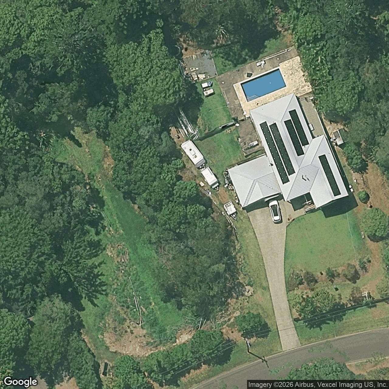 Aerial view of 11 Durobby Drive, Currumbin Valley QLD 4223