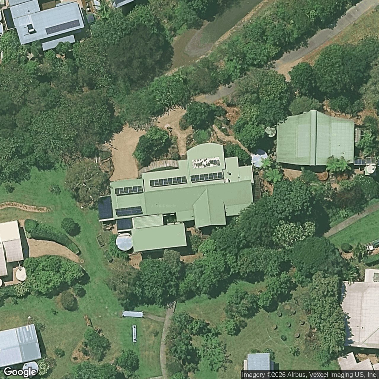 Aerial view of 4 Deedee Lane, Currumbin Valley QLD 4223