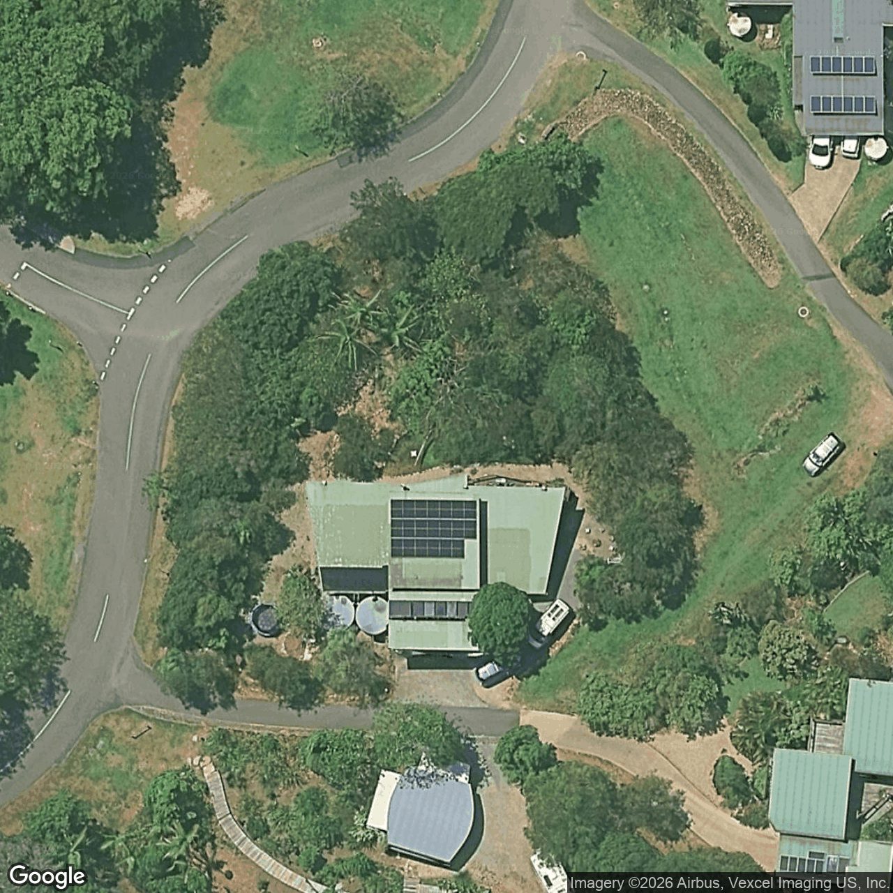 Aerial view of 3 Pobblebonk Place, Currumbin Valley QLD 4223