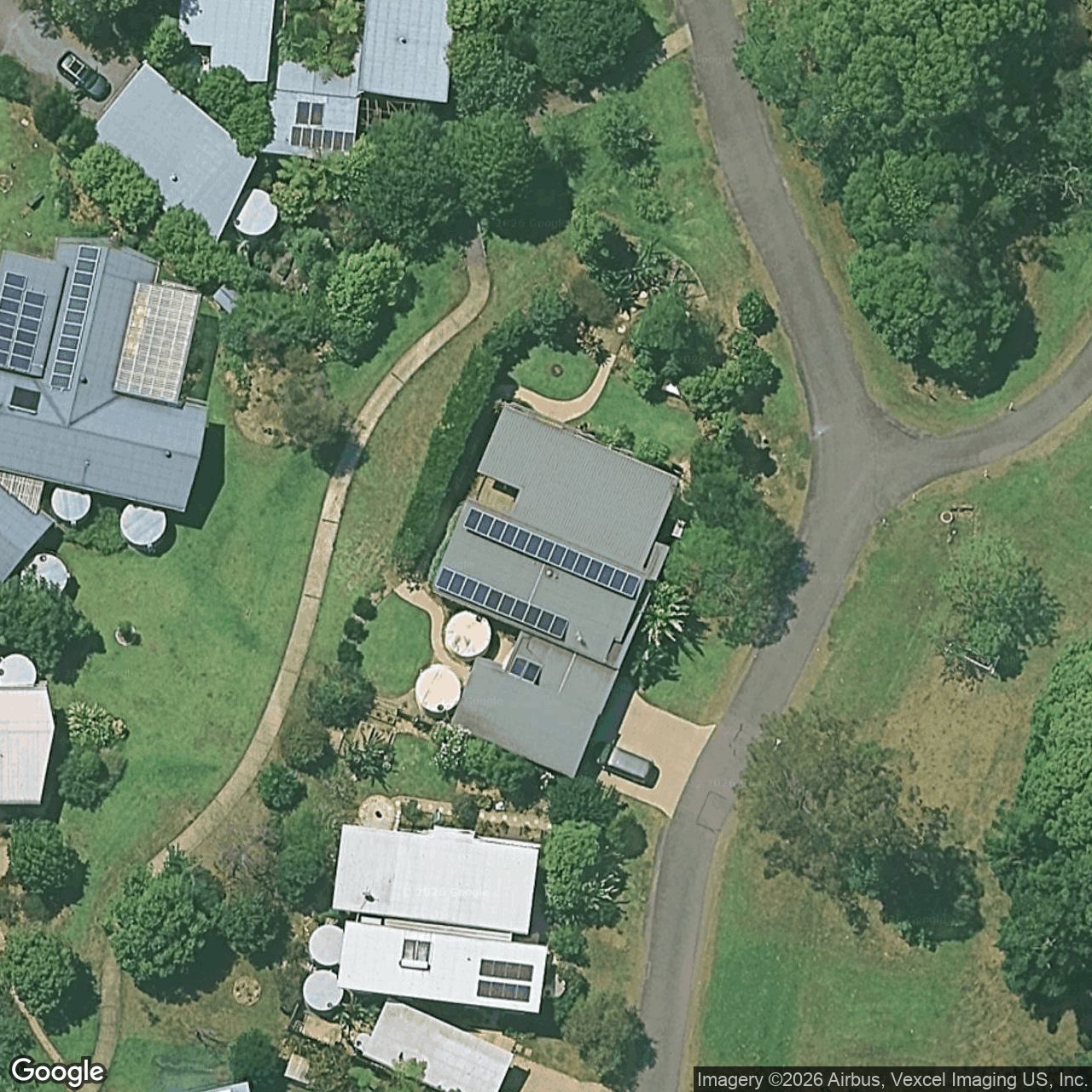 Aerial view of 20 Creek Way, Currumbin Valley QLD 4223