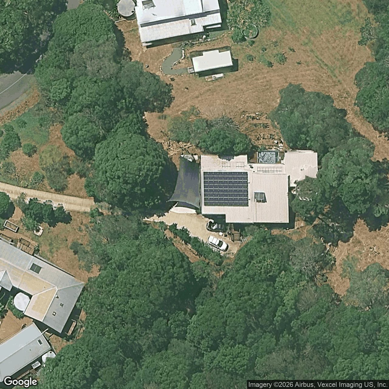 Aerial view of 6 Five Springs Lane, Currumbin Valley QLD 4223