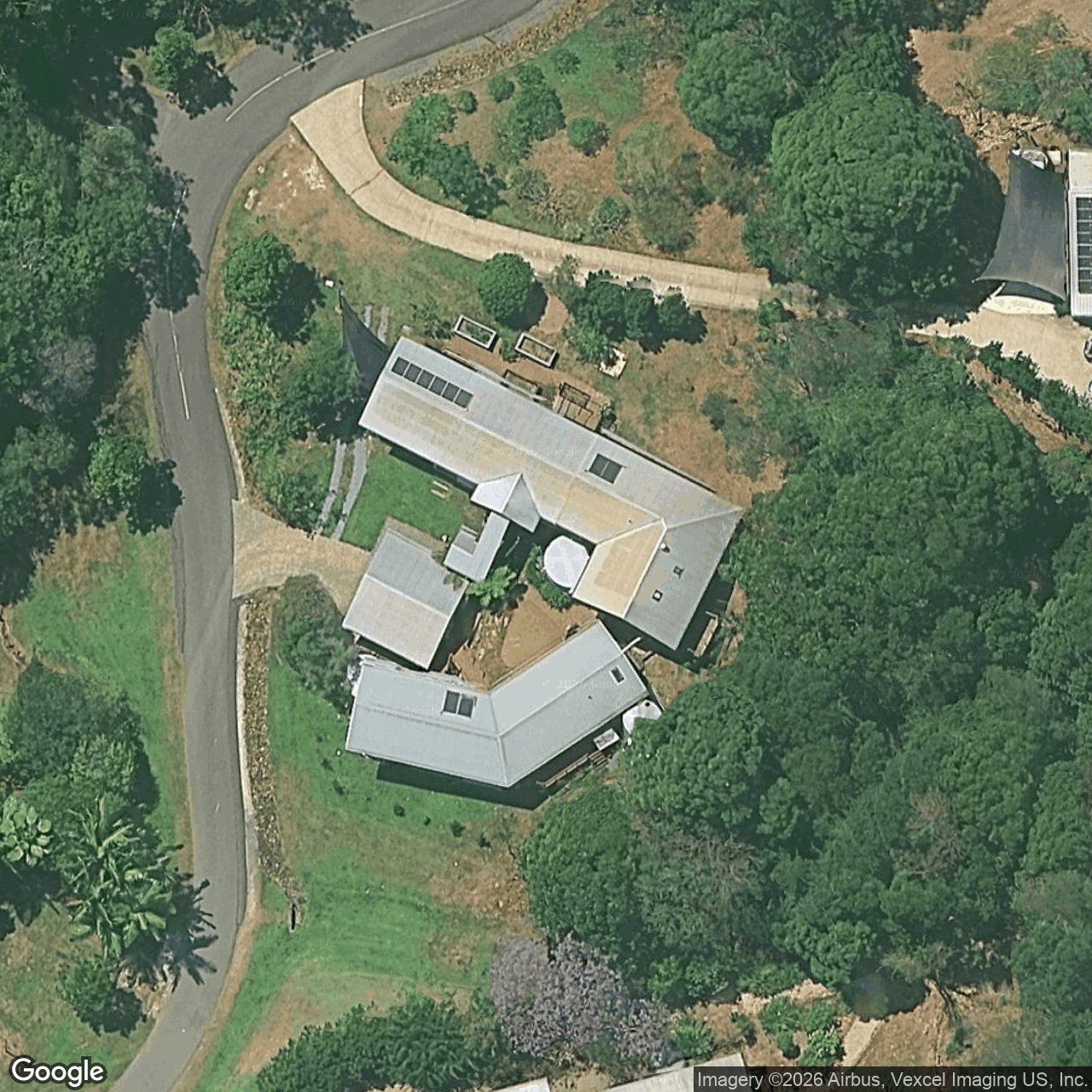Aerial view of 8 Five Springs Lane, Currumbin Valley QLD 4223