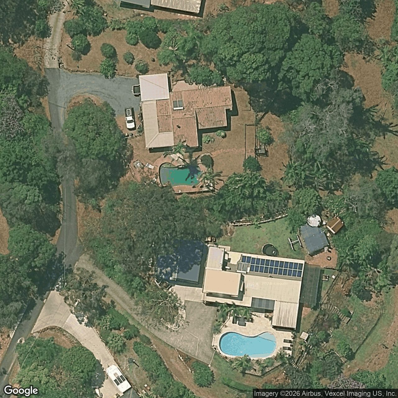 Aerial view of 42 Bradman Drive, Currumbin Valley QLD 4223