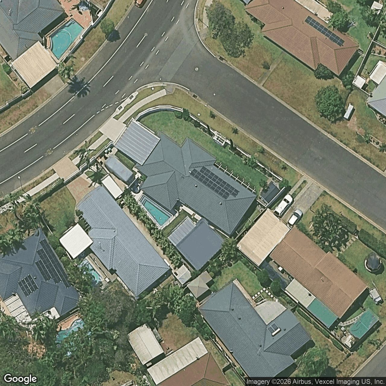 Aerial view of 81 Bienvenue Drive, Currumbin Waters QLD 4223