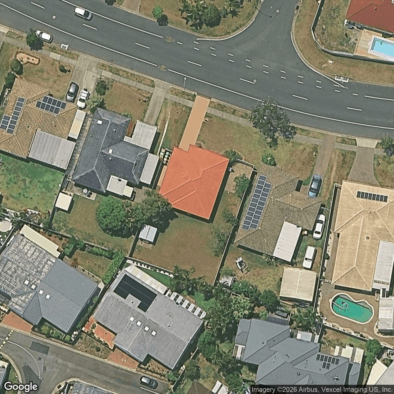 Aerial view of 39 Bienvenue Drive, Currumbin Waters QLD 4223