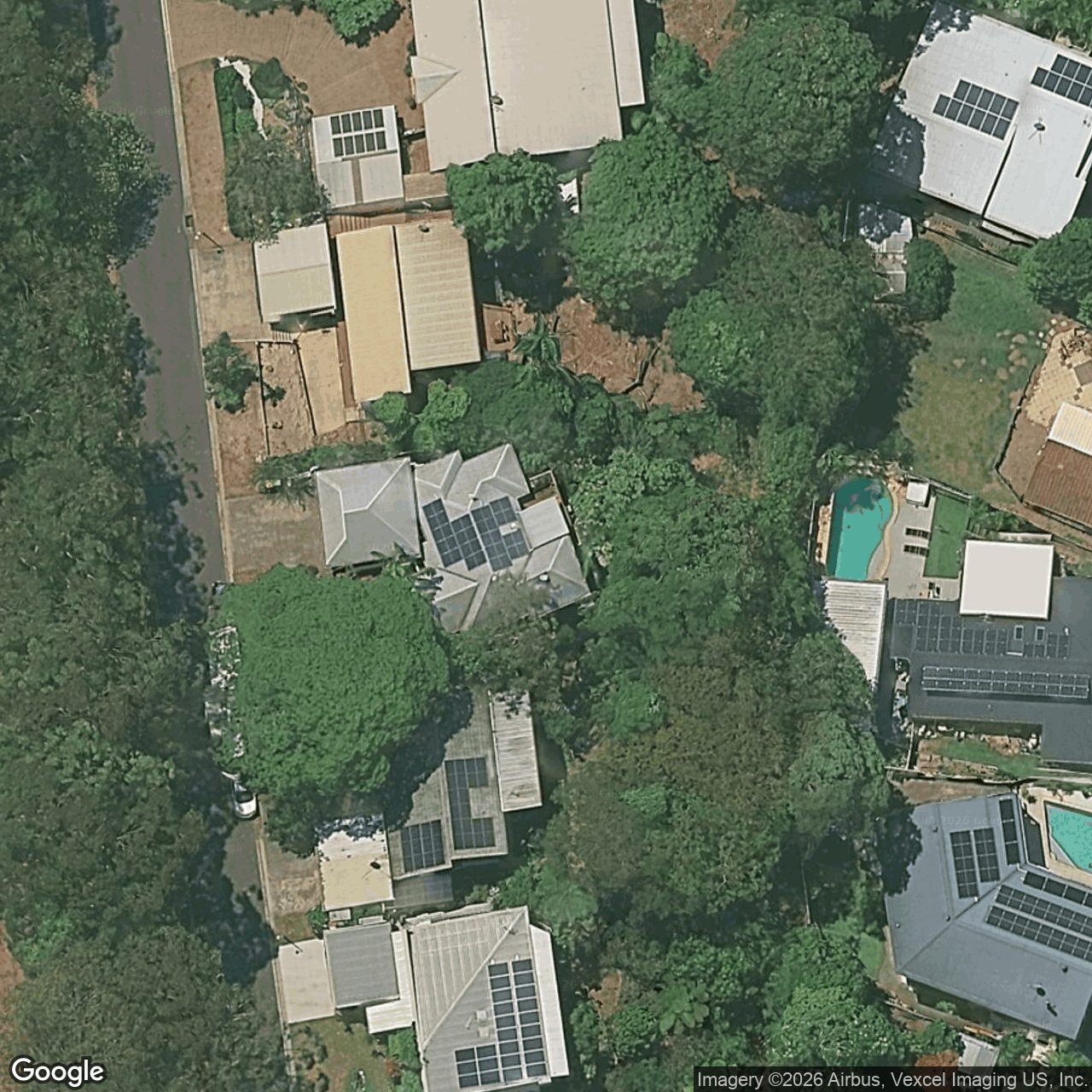 Aerial view of 54 Hoffschildt Drive, Currumbin Waters QLD 4223