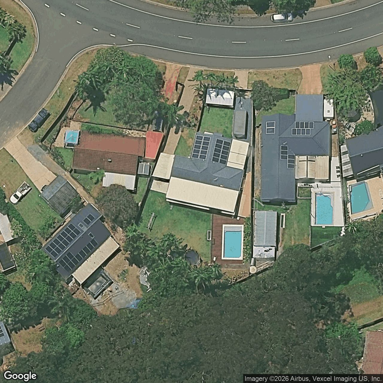 Aerial view of 99 Ware Drive, Currumbin Waters QLD 4223