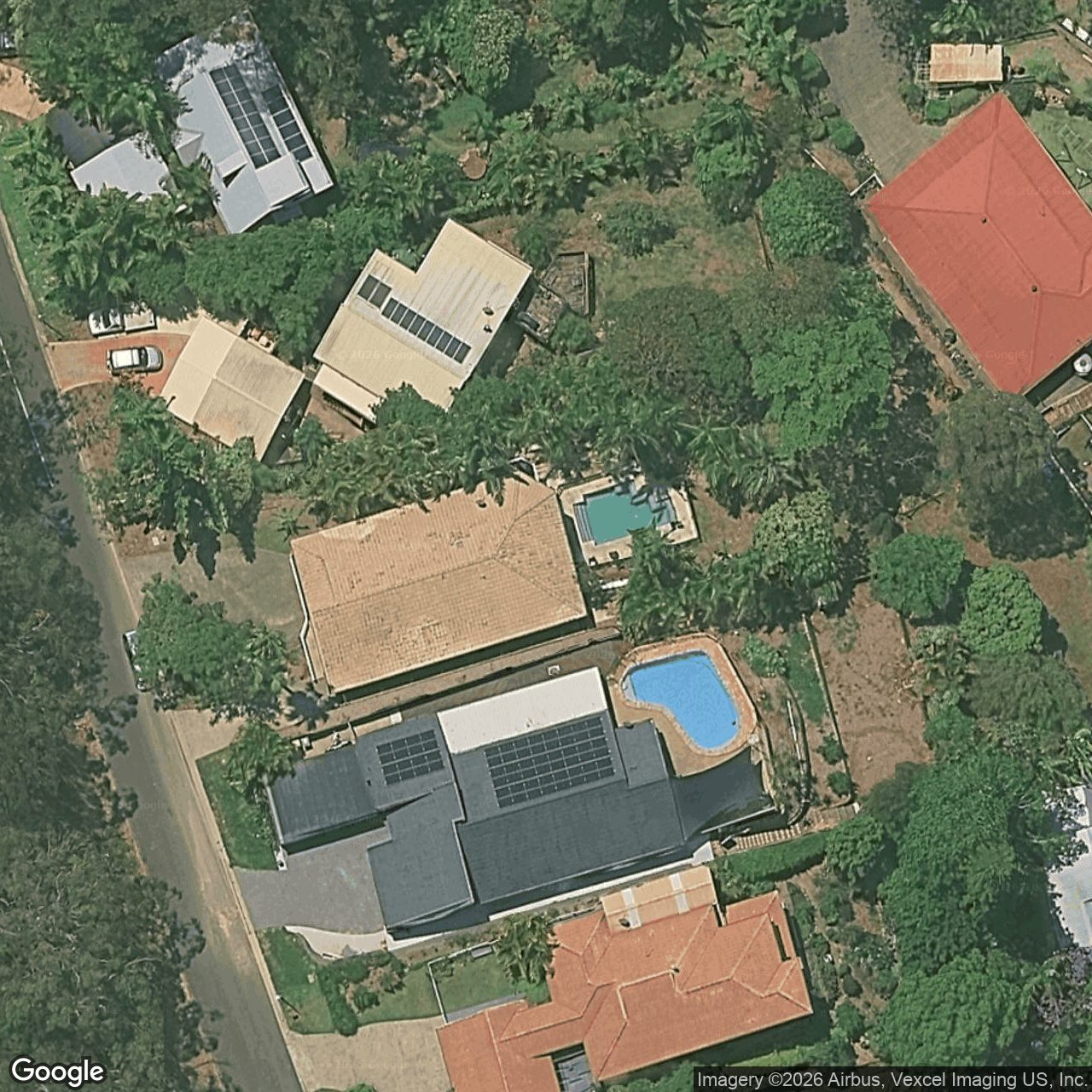 Aerial view of 42 Hoffschildt Drive, Currumbin Waters QLD 4223