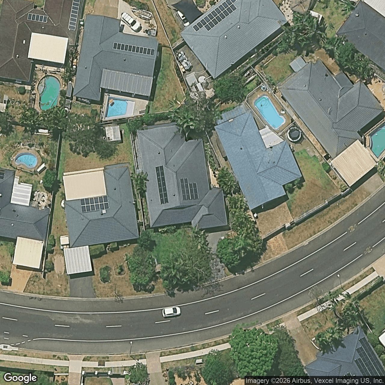 Aerial view of 68 Bienvenue Drive, Currumbin Waters QLD 4223