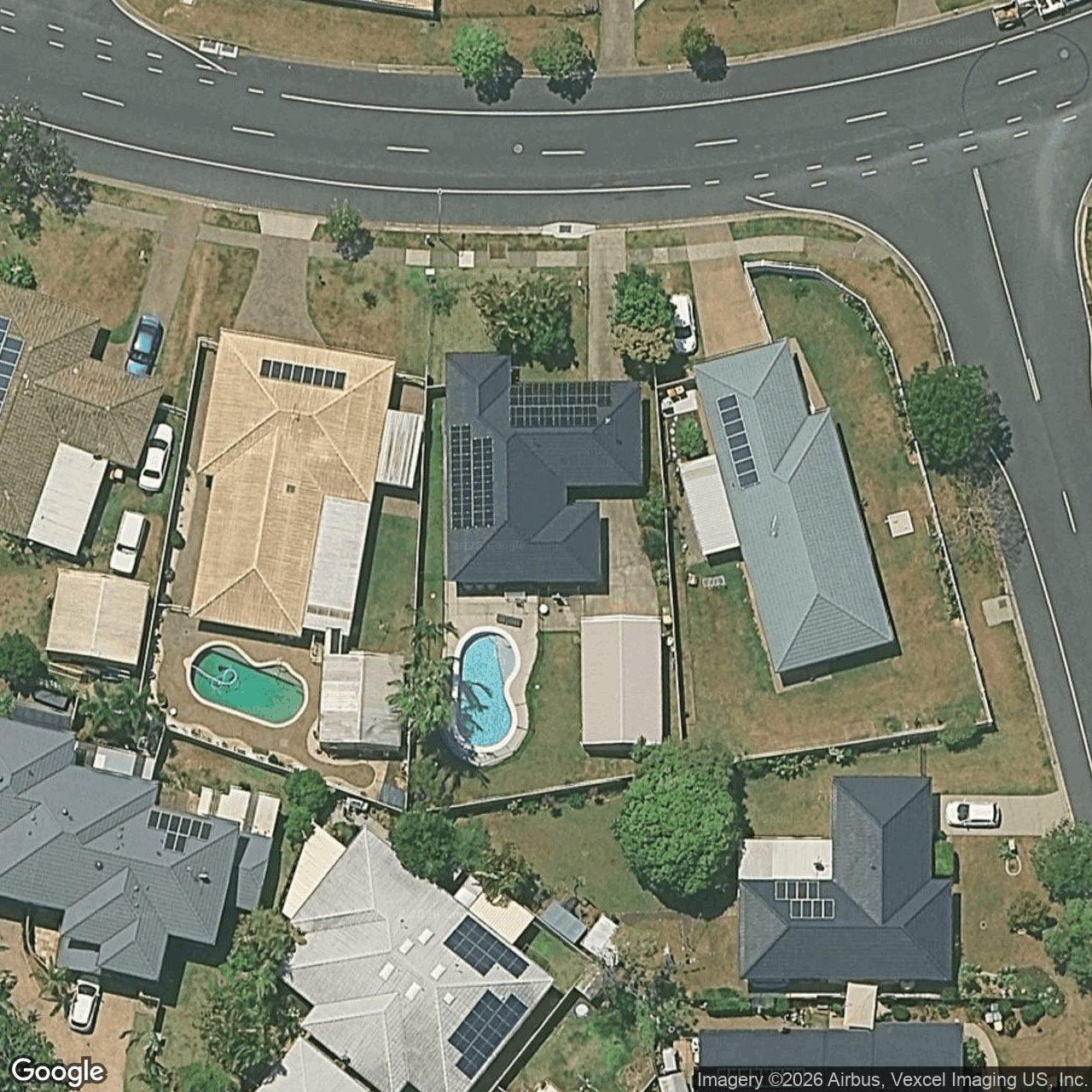 Aerial view of 45 Bienvenue Drive, Currumbin Waters QLD 4223