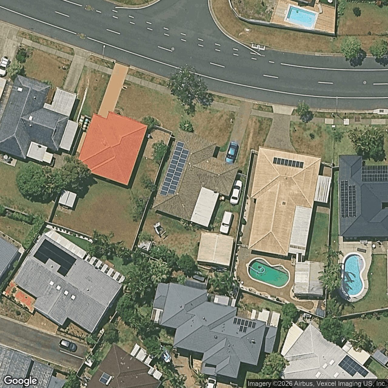 Aerial view of 41 Bienvenue Drive, Currumbin Waters QLD 4223