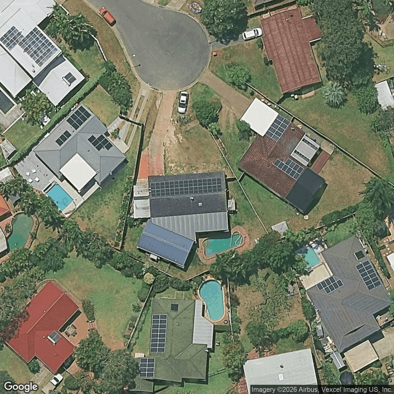 Aerial view of 7 Tudor Court, Currumbin Waters QLD 4223