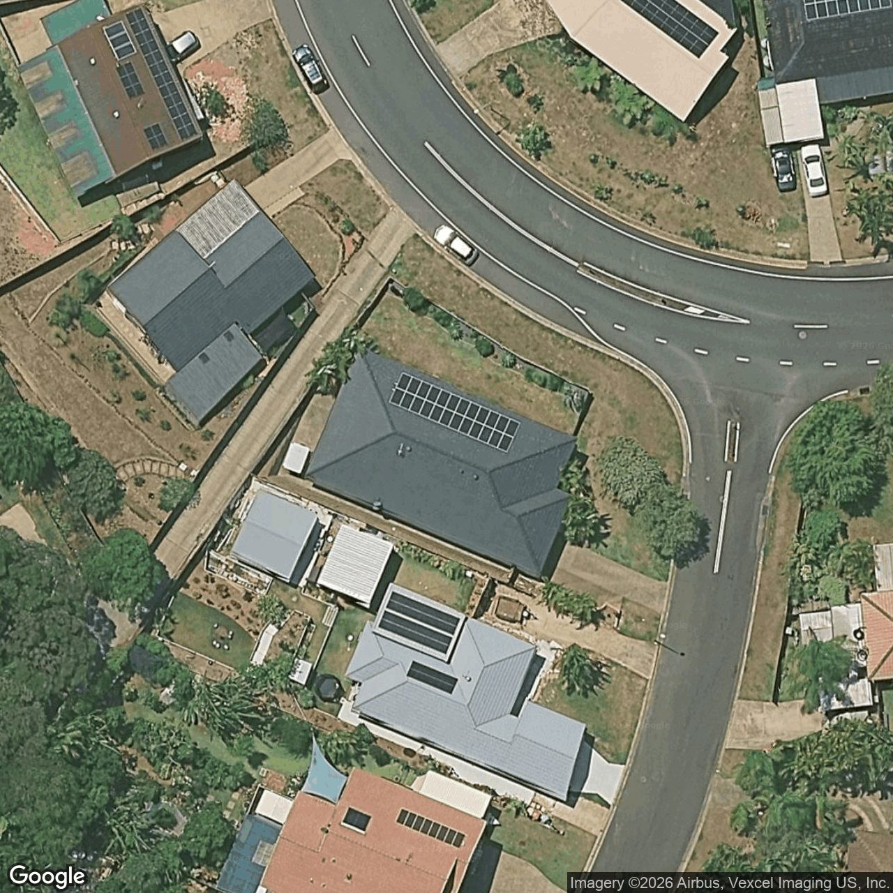 Aerial view of 1 Sellin Place, Currumbin Waters QLD 4223