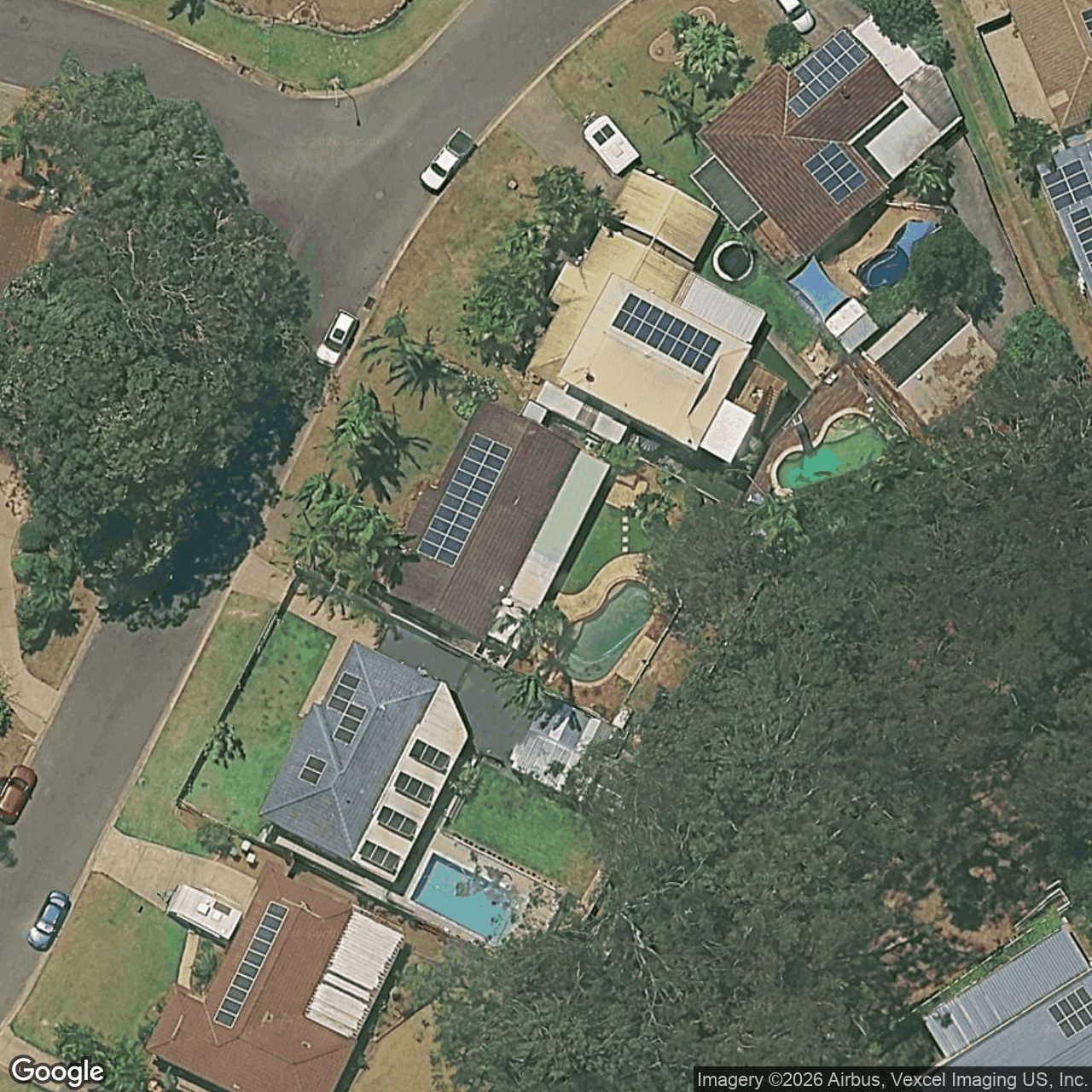 Aerial view of 12 Hillcot Street, Currumbin Waters QLD 4223