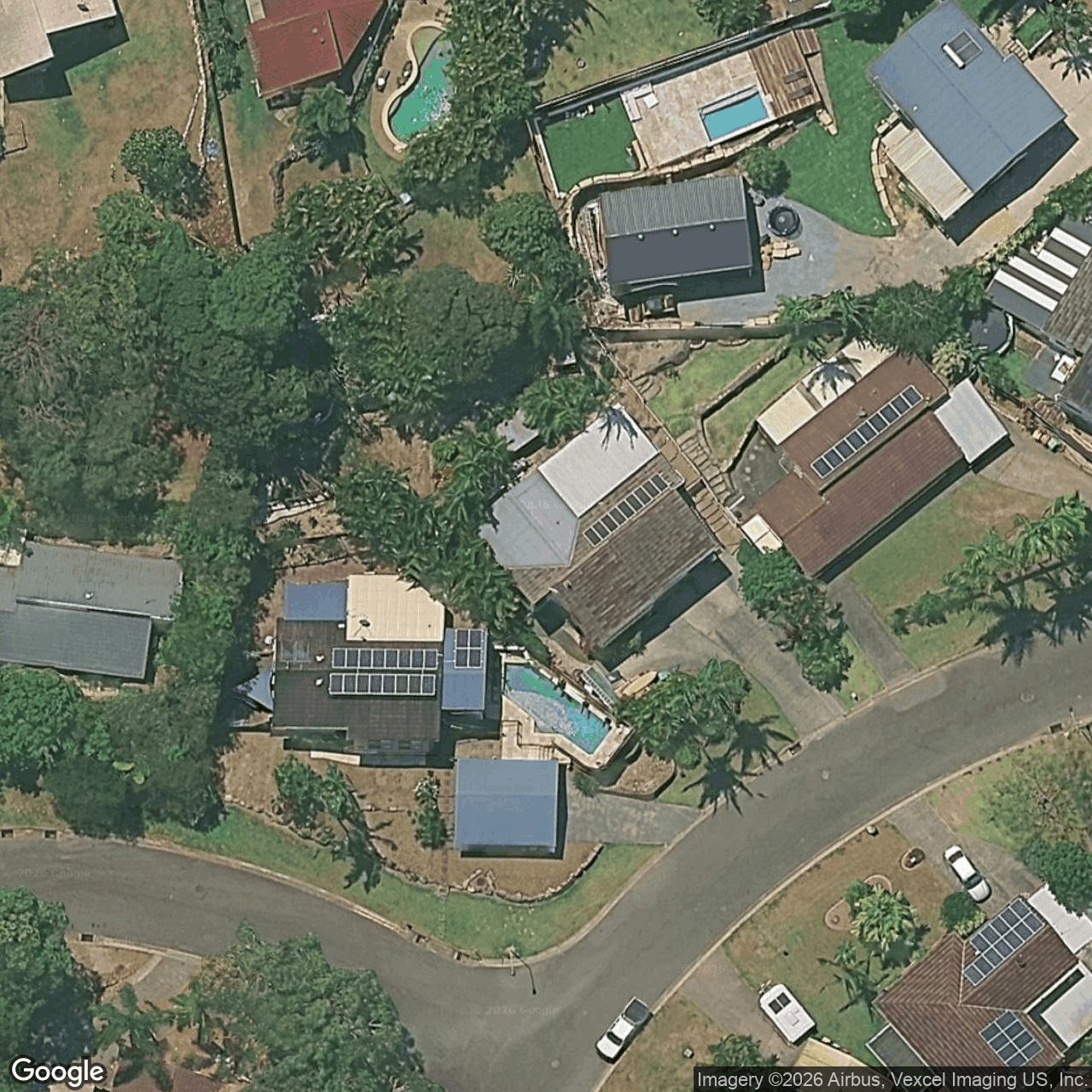 Aerial view of 5 Hillcot Street, Currumbin Waters QLD 4223