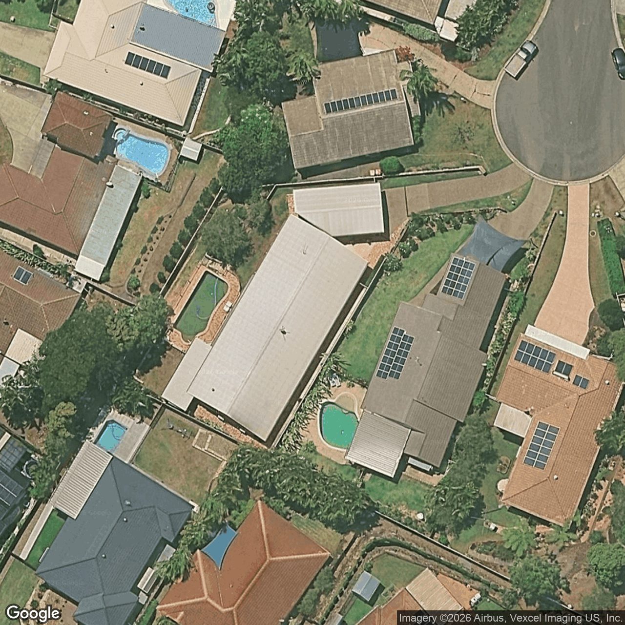 Aerial view of 9 Kelvin Court, Currumbin Waters QLD 4223