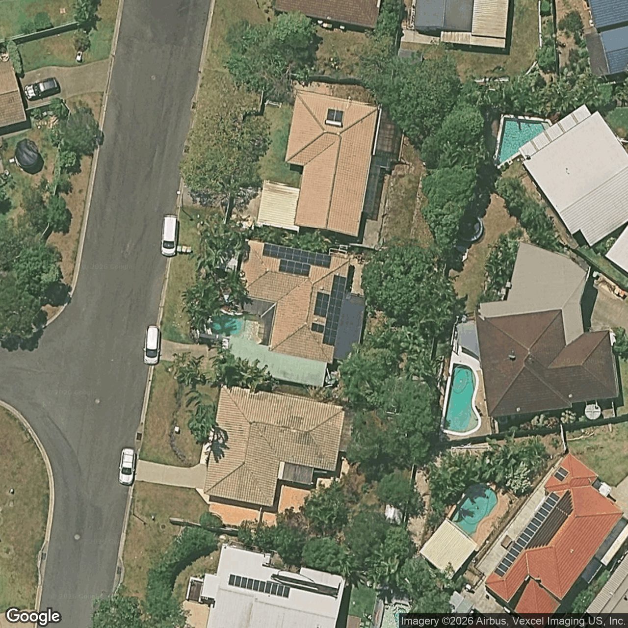 Aerial view of 6 Border Drive, Currumbin Waters QLD 4223