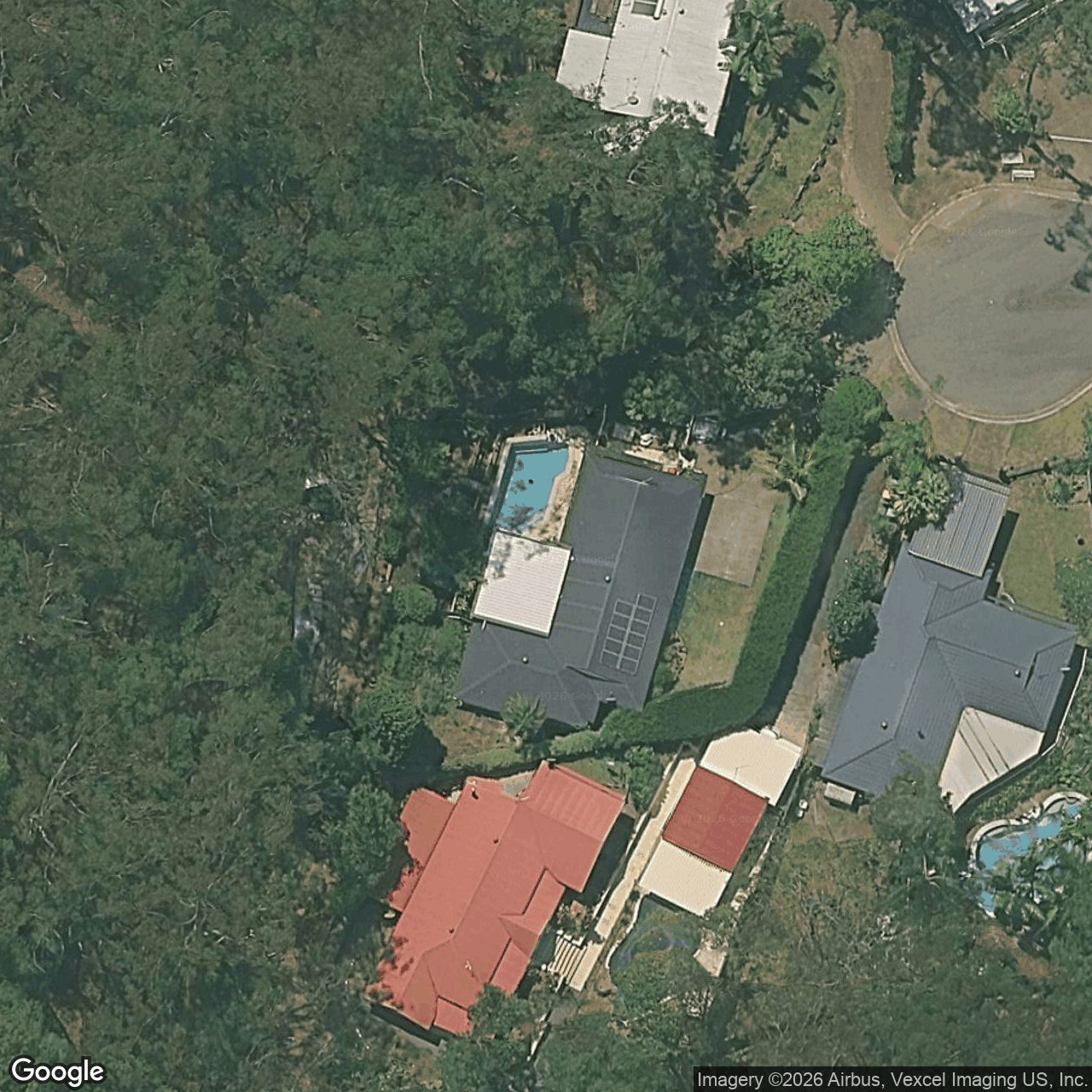 Aerial view of 28 Hillcot Street, Currumbin Waters QLD 4223
