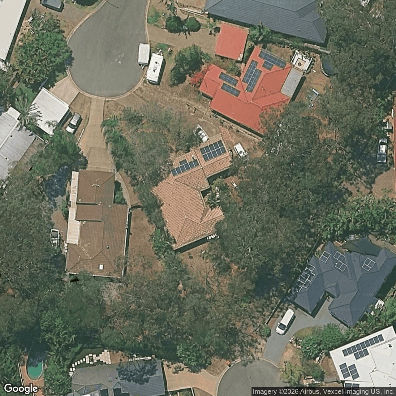 Aerial view of 30 Beaumont Court, Currumbin Waters QLD 4223