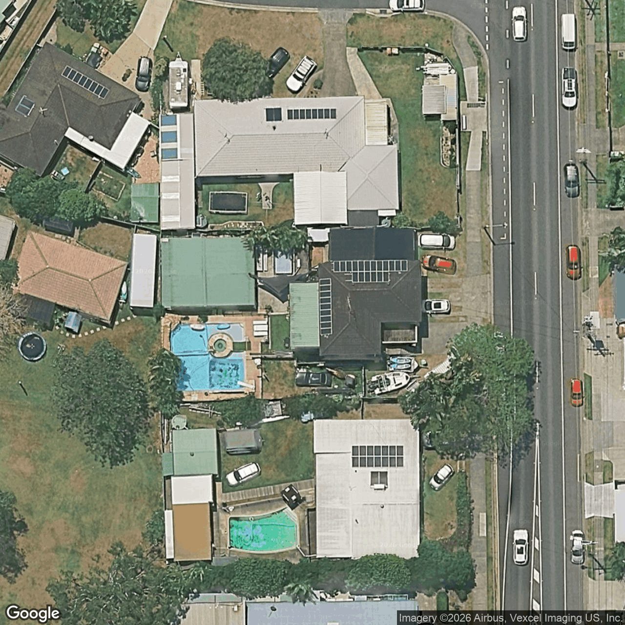 Aerial view of 23 Currumbin Creek Road, Currumbin Waters QLD 4223