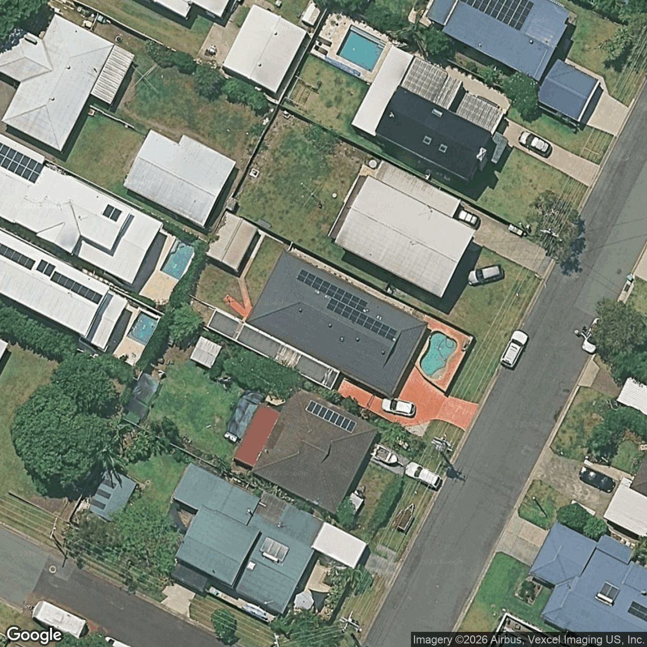 Aerial view of 27 Elizabeth Street, Currumbin Waters QLD 4223
