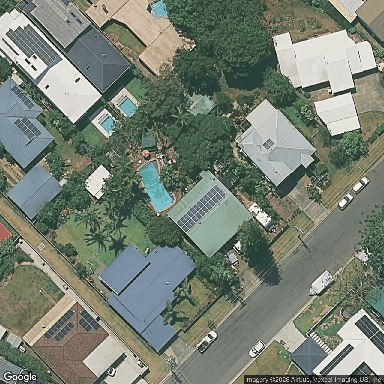 Aerial view of 13 Elizabeth Street, Currumbin Waters QLD 4223