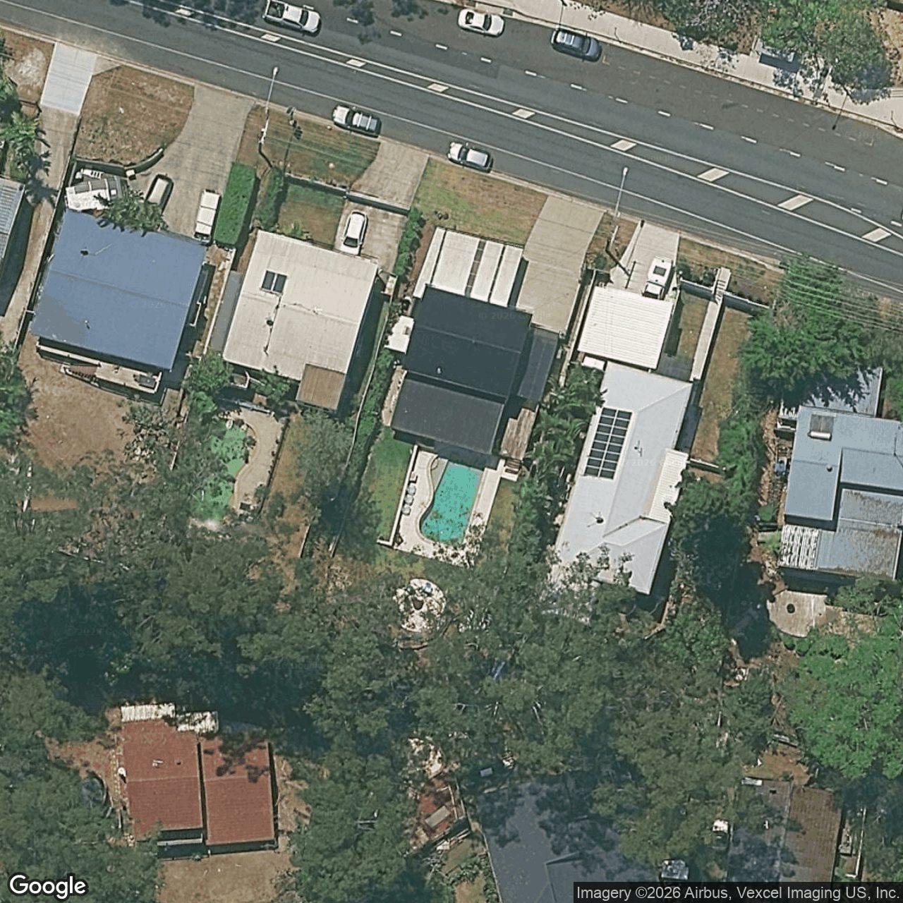 Aerial view of 174 Guineas Creek Road, Currumbin Waters QLD 4223