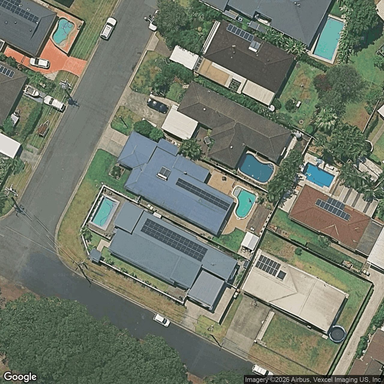 Aerial view of 24 Elizabeth Street, Currumbin Waters QLD 4223