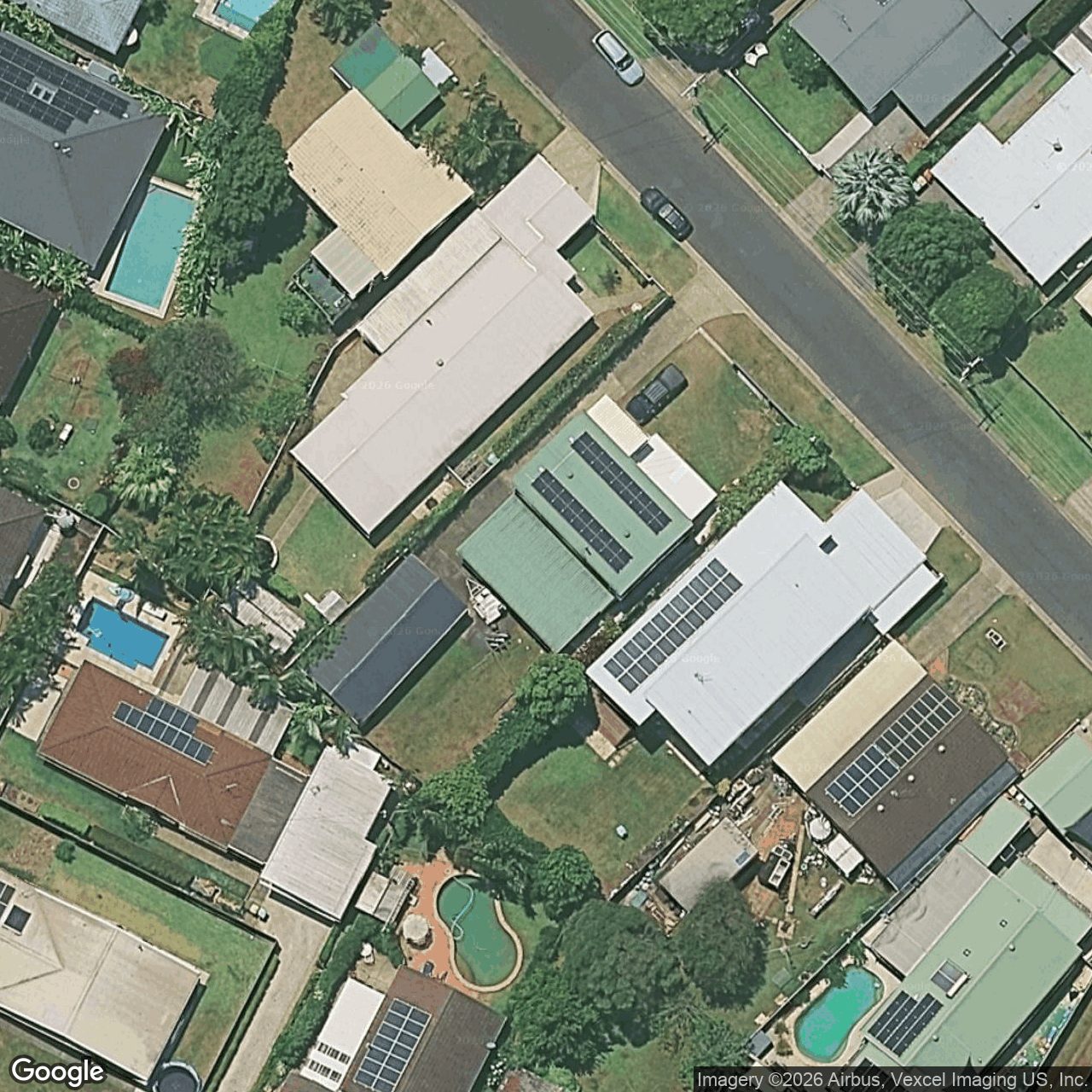 Aerial view of 12 Love Street, Currumbin Waters QLD 4223